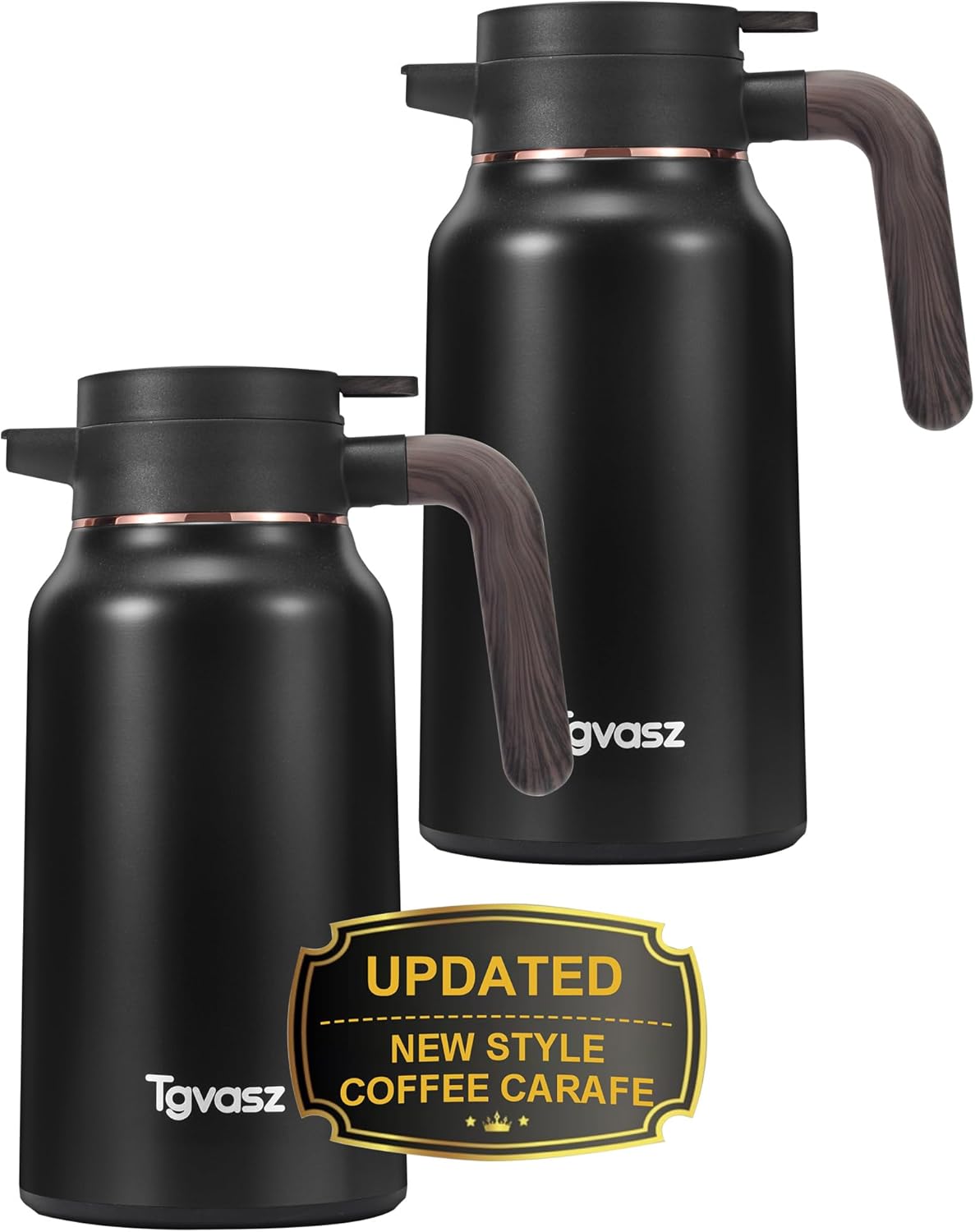2 PCS Thermal Coffee Carafe - 70 oz Insulated Beverage Dispenser