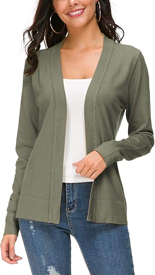 Urban CoCo Women's Long Sleeve Open Front Knit Cardigan Sweater Review