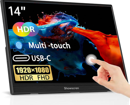 14 Touchscreen Monitor: FHD HDR Display