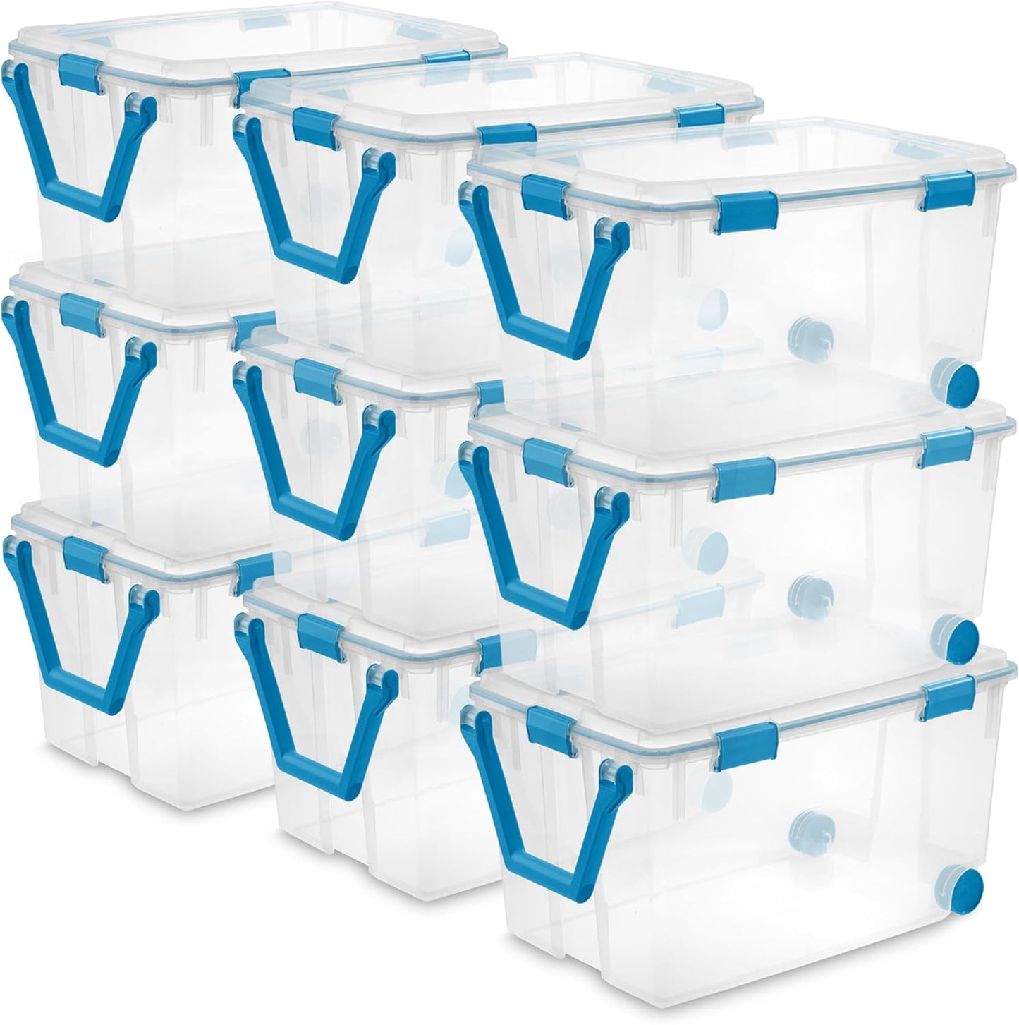 Sterilite 9-Pack Gasket Box for Weather-Resistant Storage Needs
