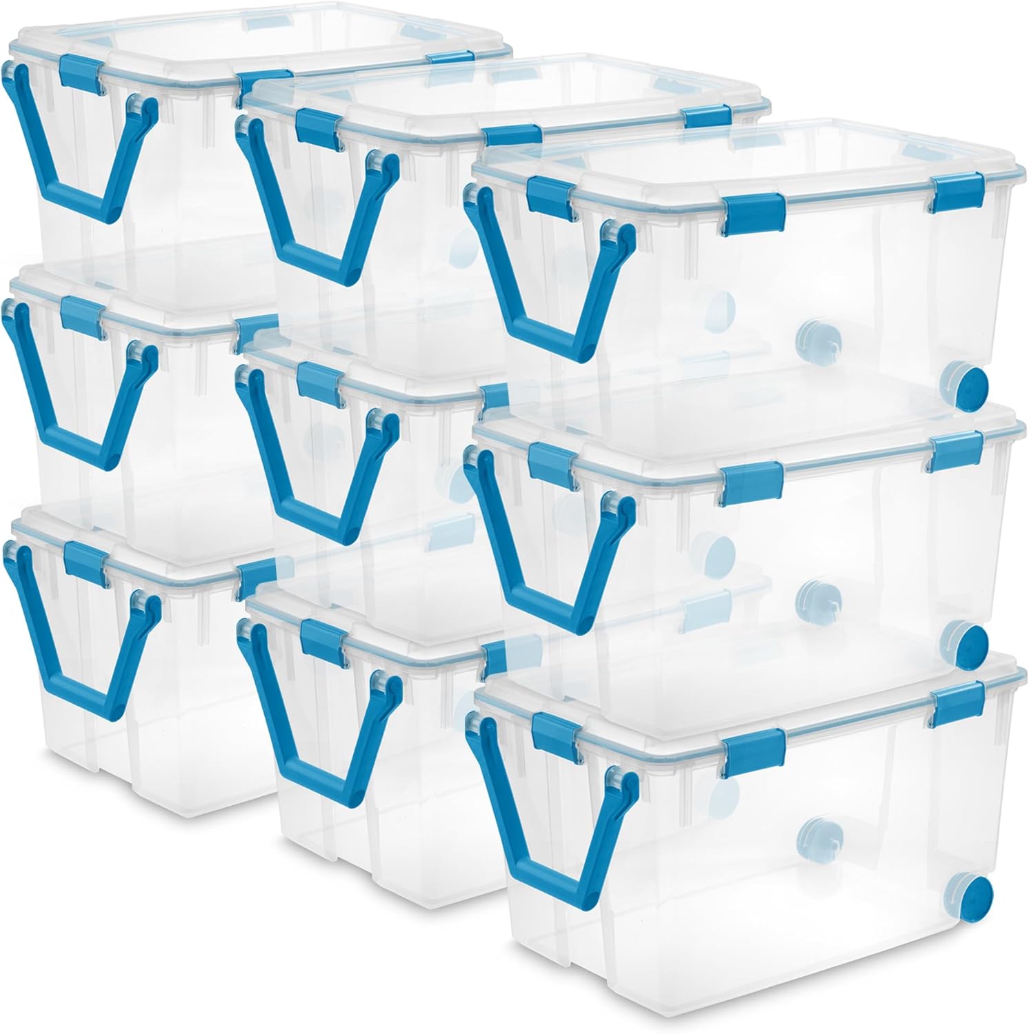 Sterilite 9-Pack Gasket Box for Weather-Resistant Storage Needs