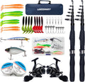 Fishing Rod Reel Combos Telescopic 2PCS 2.1m Rods + Reels - Complete
