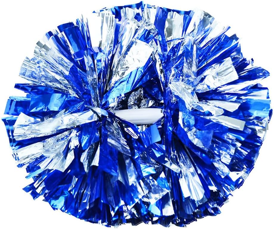 Cheerleading Pom Poms with Baton Handle for Team Spirit Fun