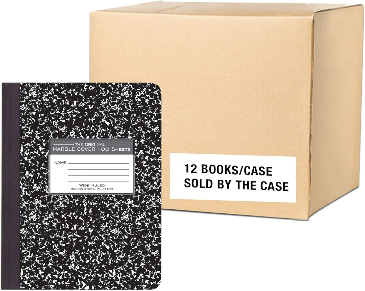Hard Cover Composition Notebook Pack of 12 for School Use