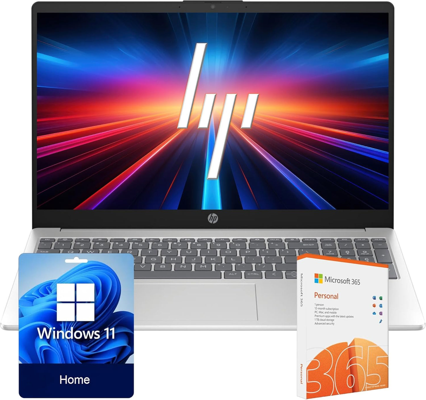HP 15.6 inch Laptop with 32GB RAM and Microsoft 365 Included