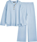 Womens 2 Piece Lounge Set Oversized Slouchy Knit - Cozy Match