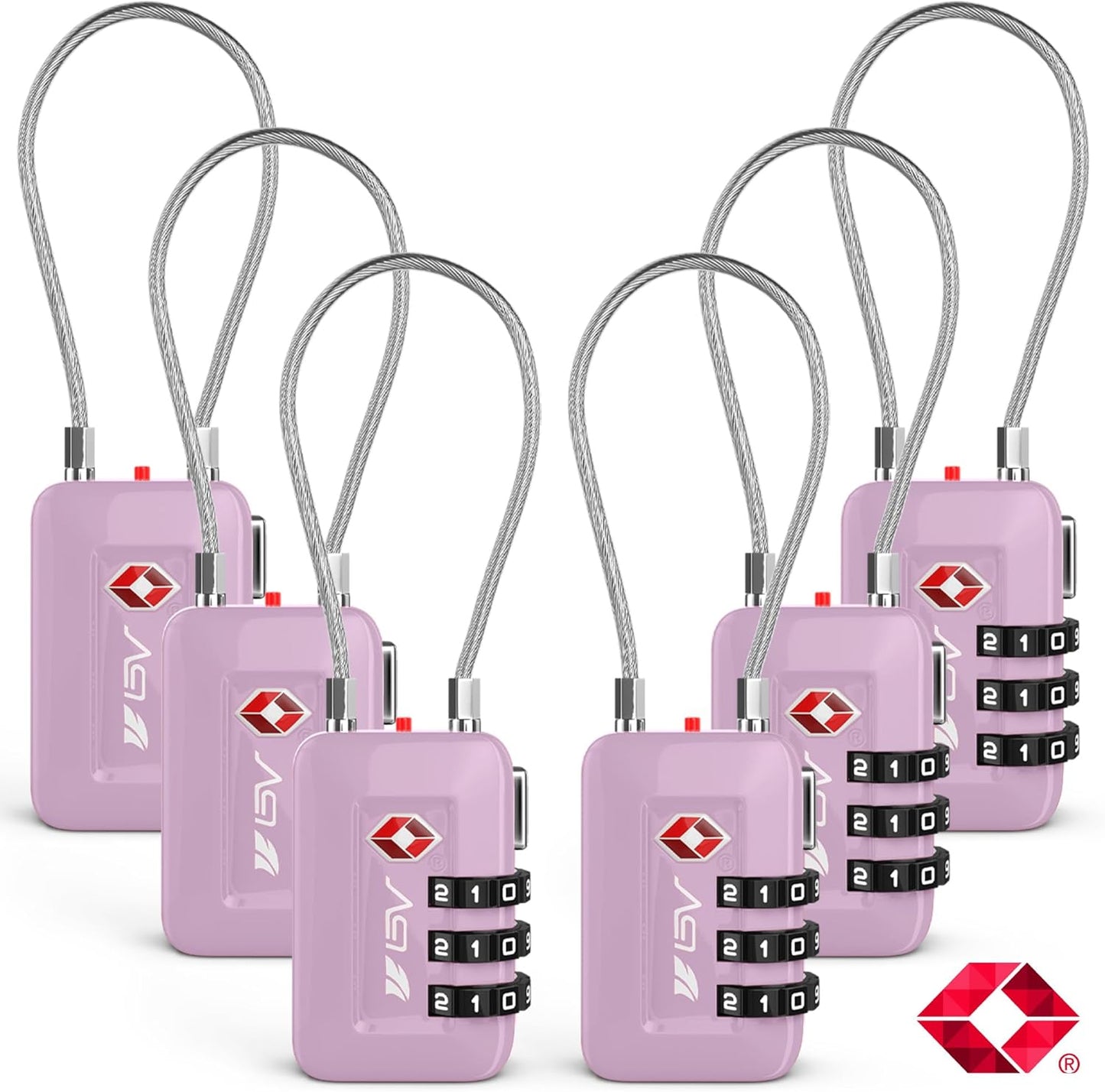 TSA Accepted Luggage Travel Lock Set for Secure Storage Needs
