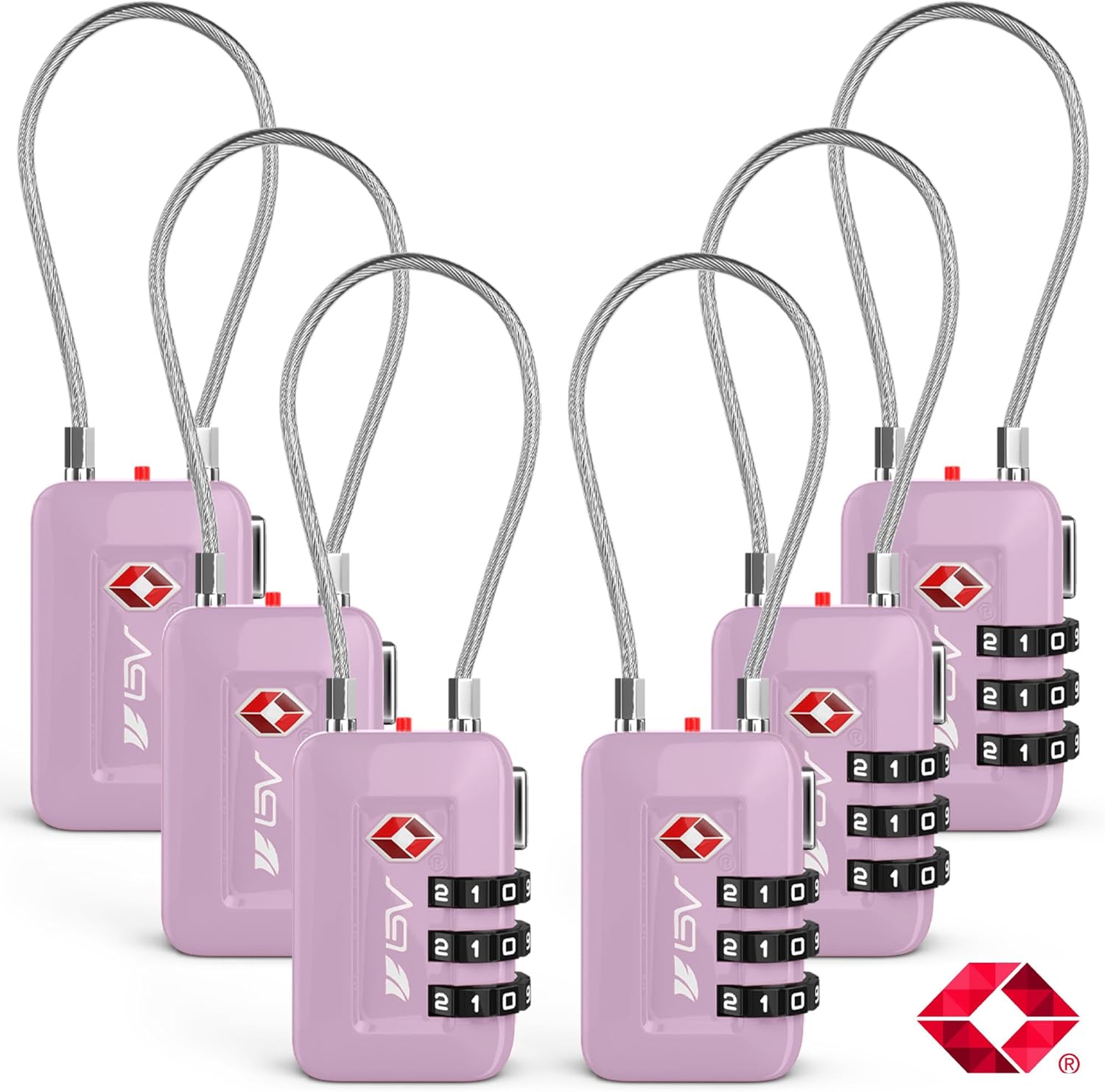 TSA Accepted Luggage Travel Lock Set for Secure Storage Needs