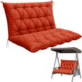 Porch Swing Cushion 47x40 in Orange - Thick 5 in Waterproof Comfort