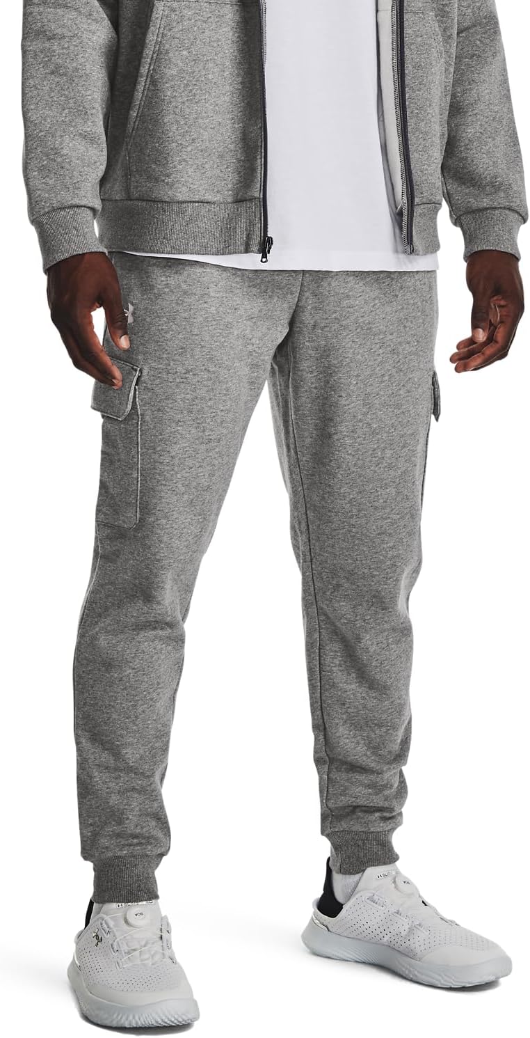 Under Armour Mens Rival Fleece Cargo Jogger for Comfort and Style
