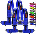 2pc Blue 4 Point Harness for Bucket Seat - Quick Release Racing