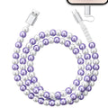 2-in-1 Fast Charging Cable - Elegant Pearl Beads - 3.3FT