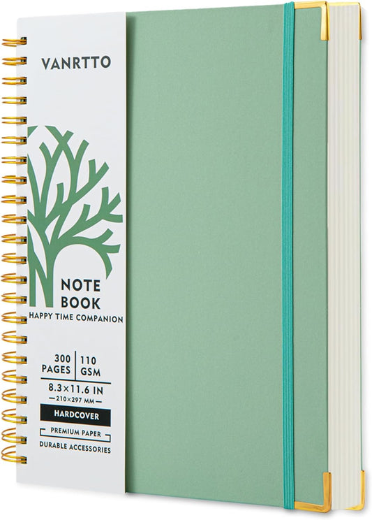 Large Spiral Notebook with Thick Paper - Ideal for Work, School, & Travel