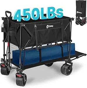 Sekey 400L Double Decker Wagon - Extra-Long Beach Cart