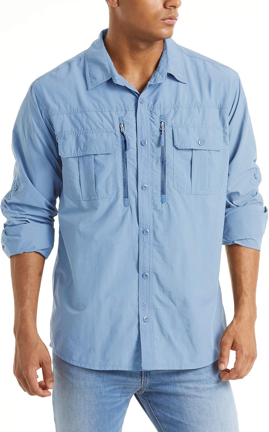 TACVASEN Fishing Shirt for Men: Quick Dry Tactical Work Shirt