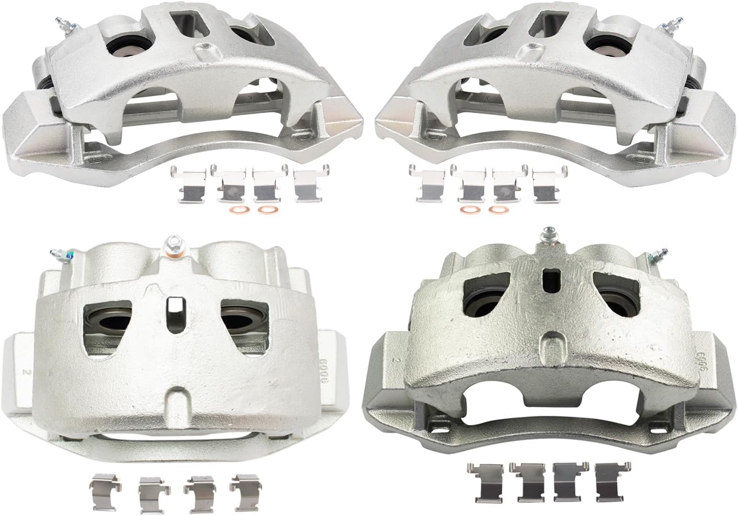 TRQ Brake Caliper Set for Chevrolet Silverado and GMC Sierra