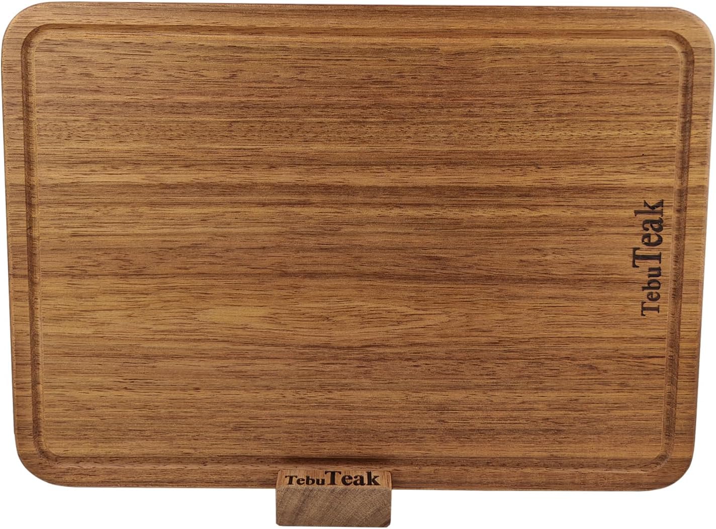 Solid Teak Wood Cutting Board - Durable Knife-Friendly Design