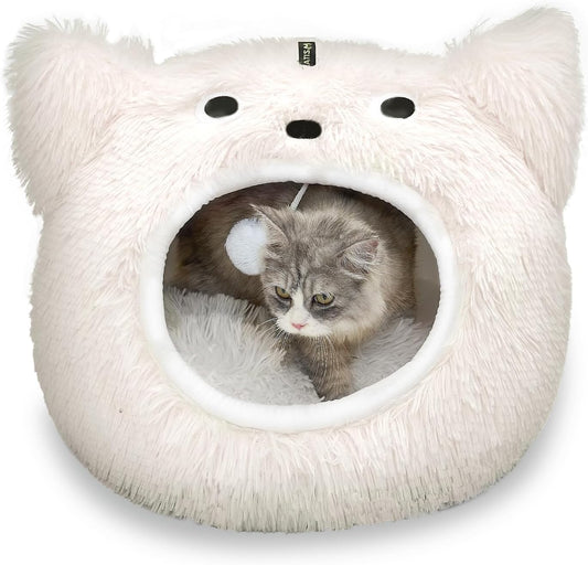 Cozy Hooded Cat Bed by CATISM