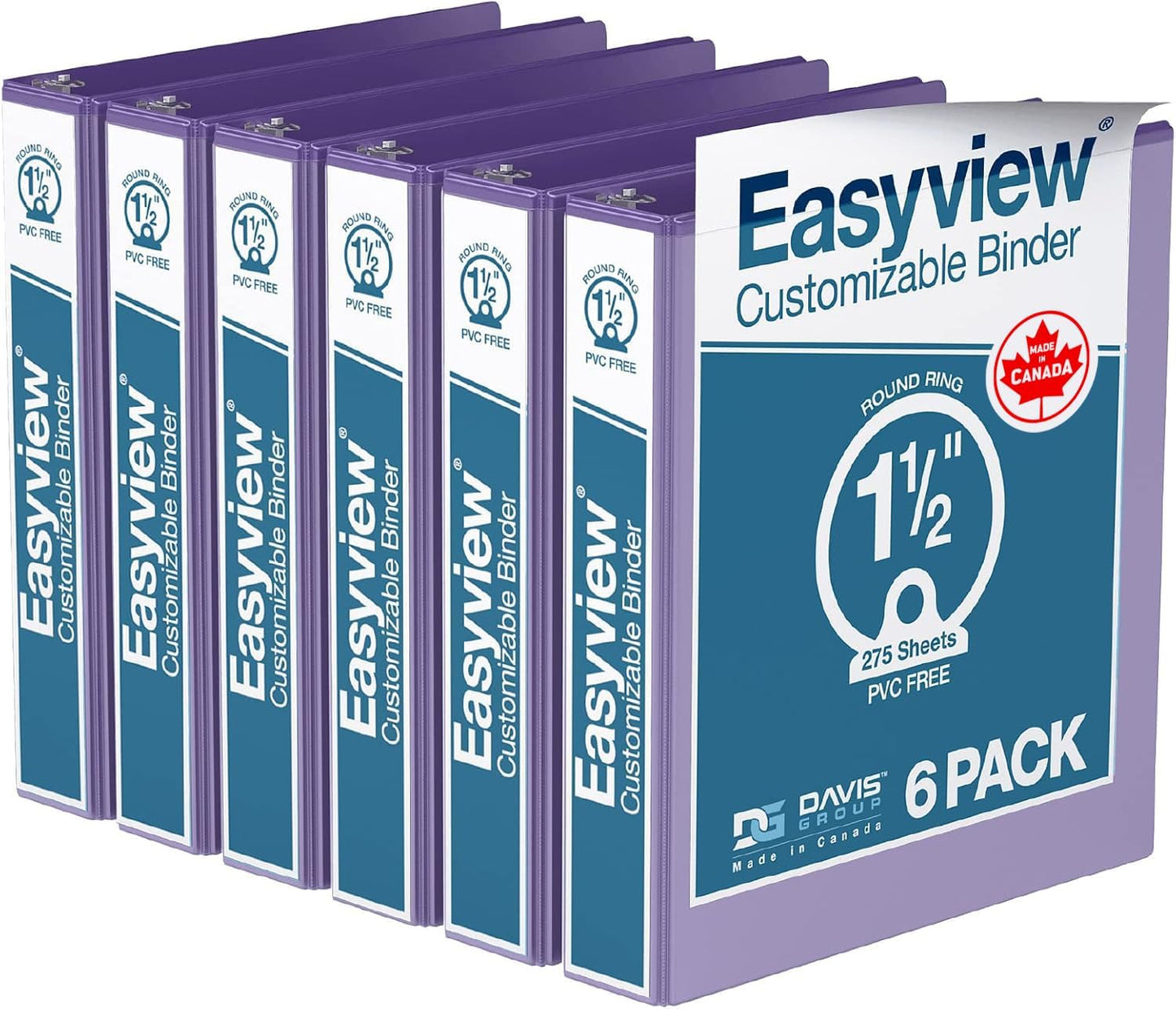 Easyview Premium 3-Ring Binders for School or Office Use