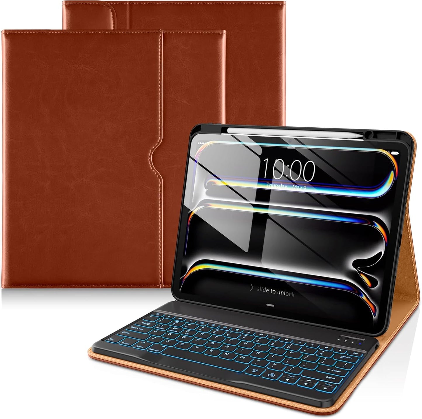 DTTO iPad Pro 13 Inch Case with Keyboard and Pencil Holder