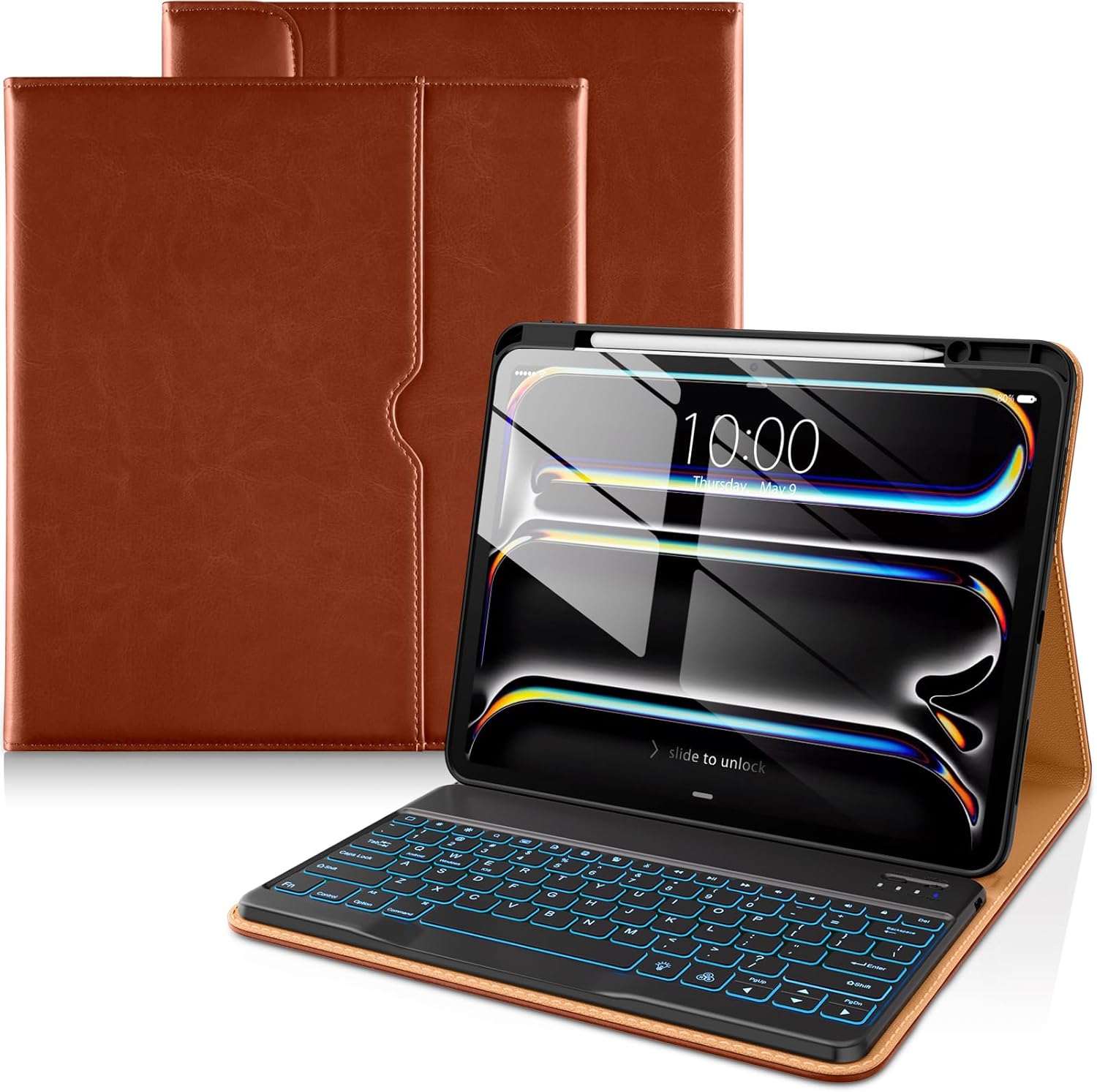 DTTO iPad Pro 13 Inch Case with Keyboard and Pencil Holder