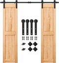 SmartStandard 7ft Heavy Duty Double Door Sliding Barn Door Hardware
