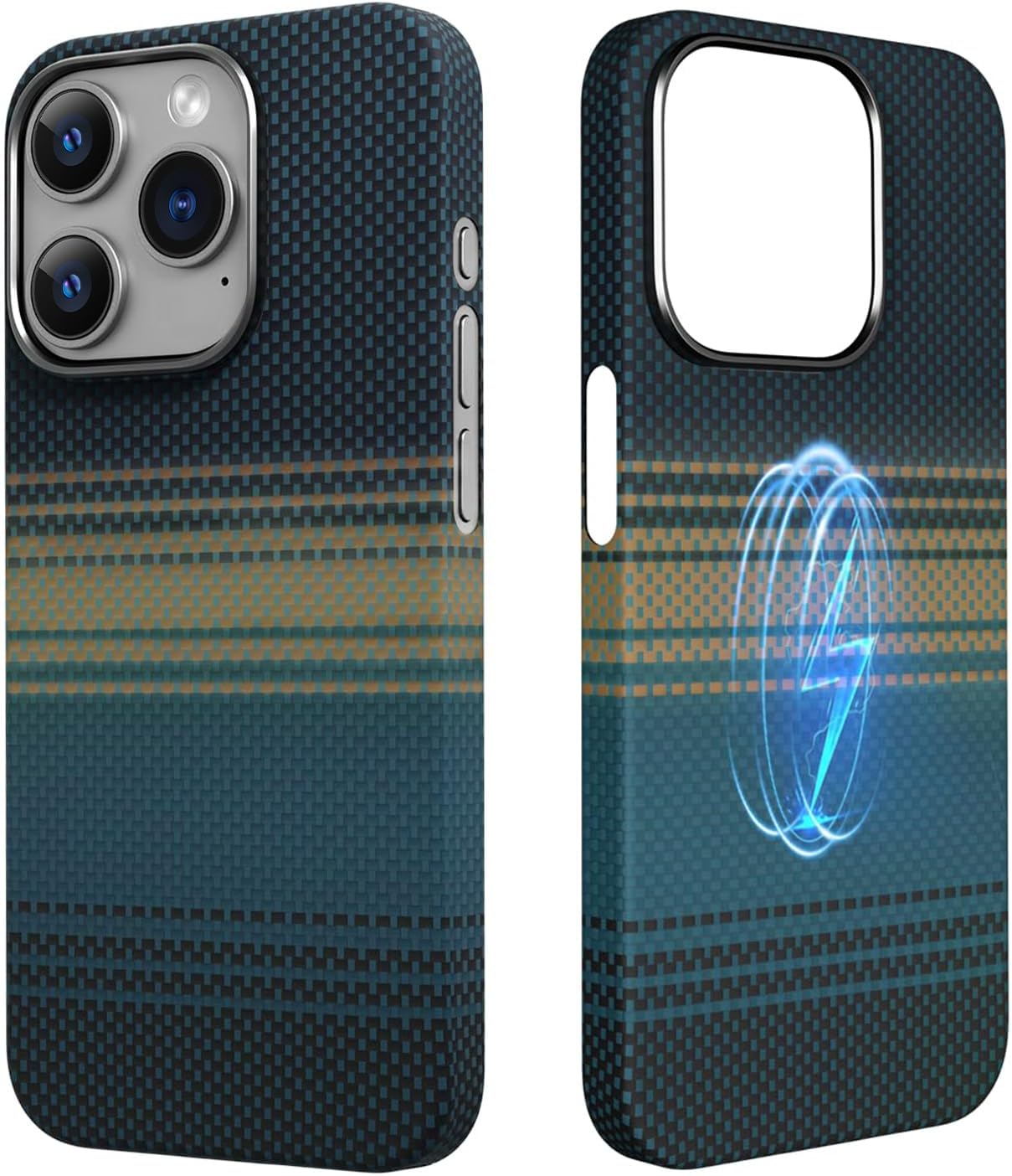 Real Aramid Fiber Case for iPhone 15 Pro with MagSafe Compatibility
