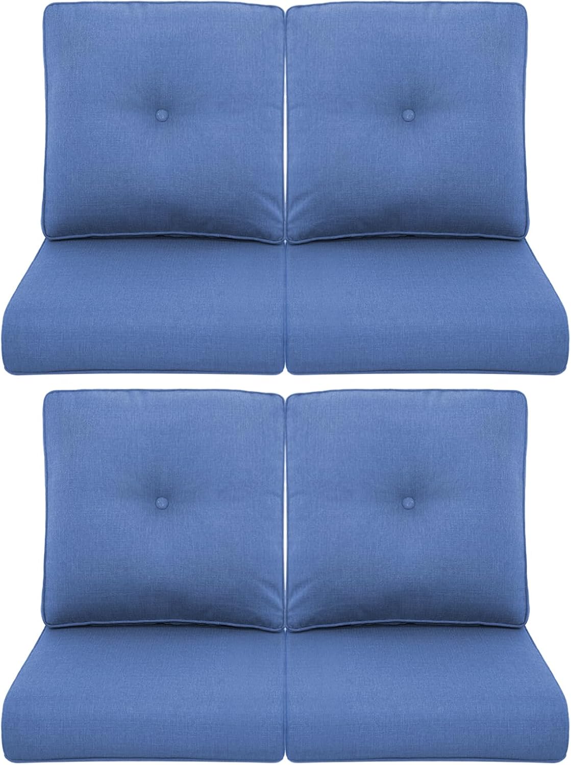 Patio Chair Cushions 4 Packs for Outdoor Glider Rocking Chairs