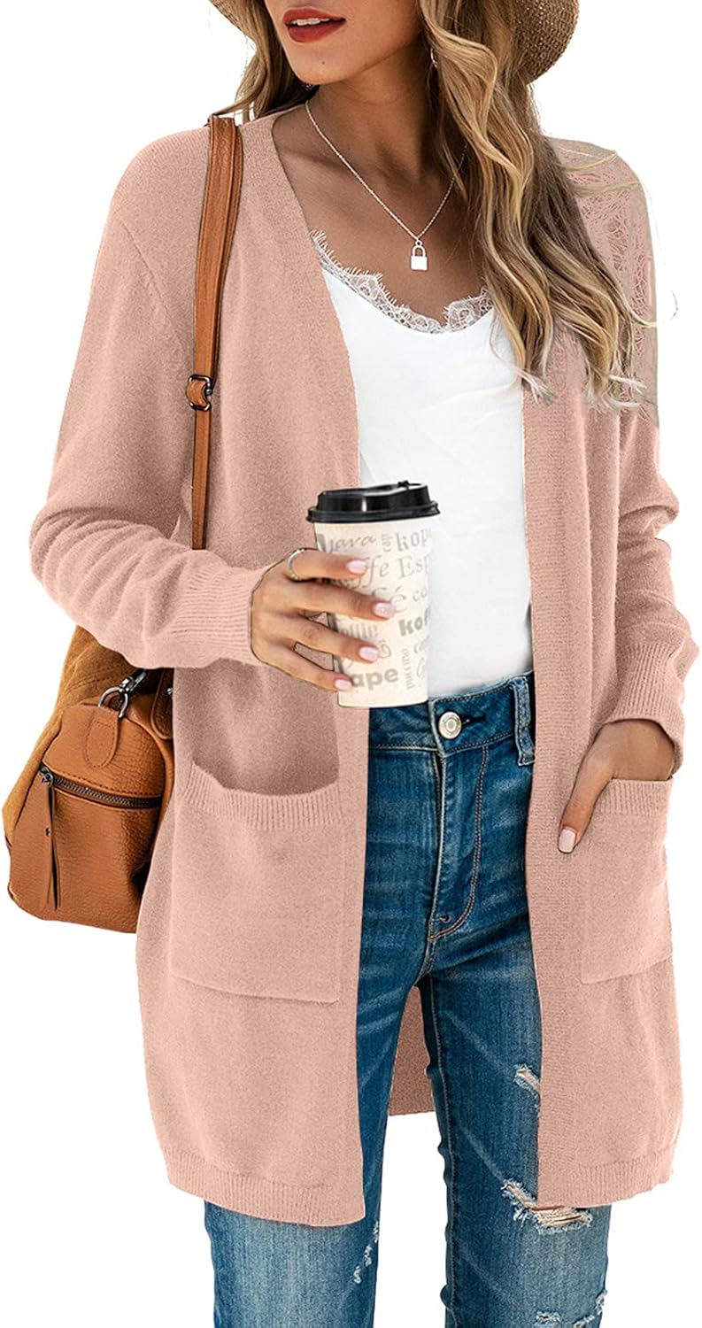 TASAMO Women's Kimono Cardigan: Stylish Oversized Knit Coat