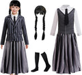Black costume girls dress for Kids Black Family Costumes - Wednesday