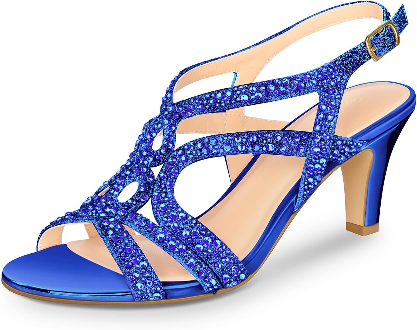 PIZZ ANNU Women's Amelia Heels Sandals for Party Wedding Events