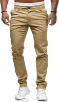HUNGSON Men's Dress Chinos for Effortless Style and Comfort