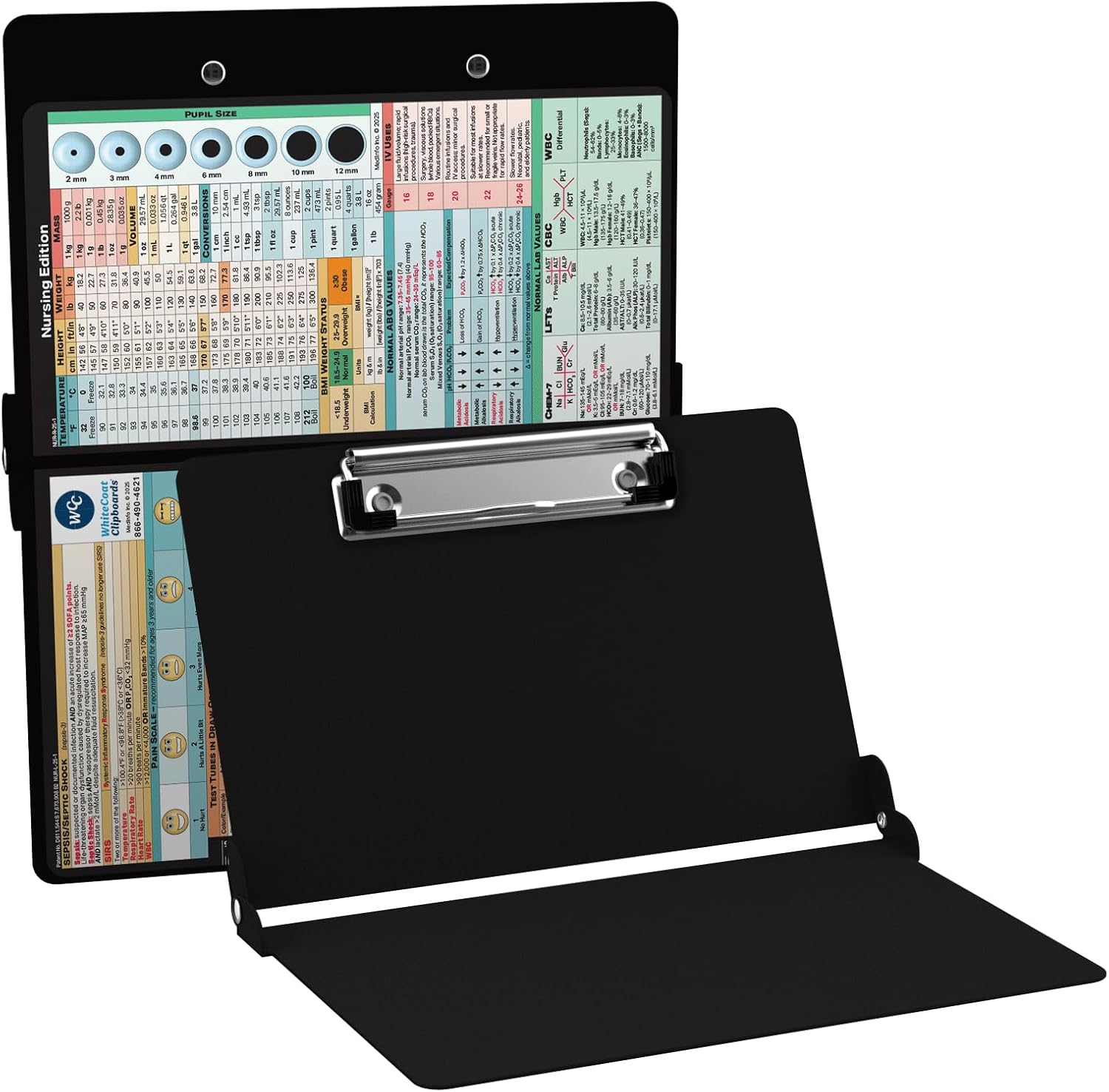 Whitecoat Clipboard Nursing Edition - Bi-Fold Design for Pros