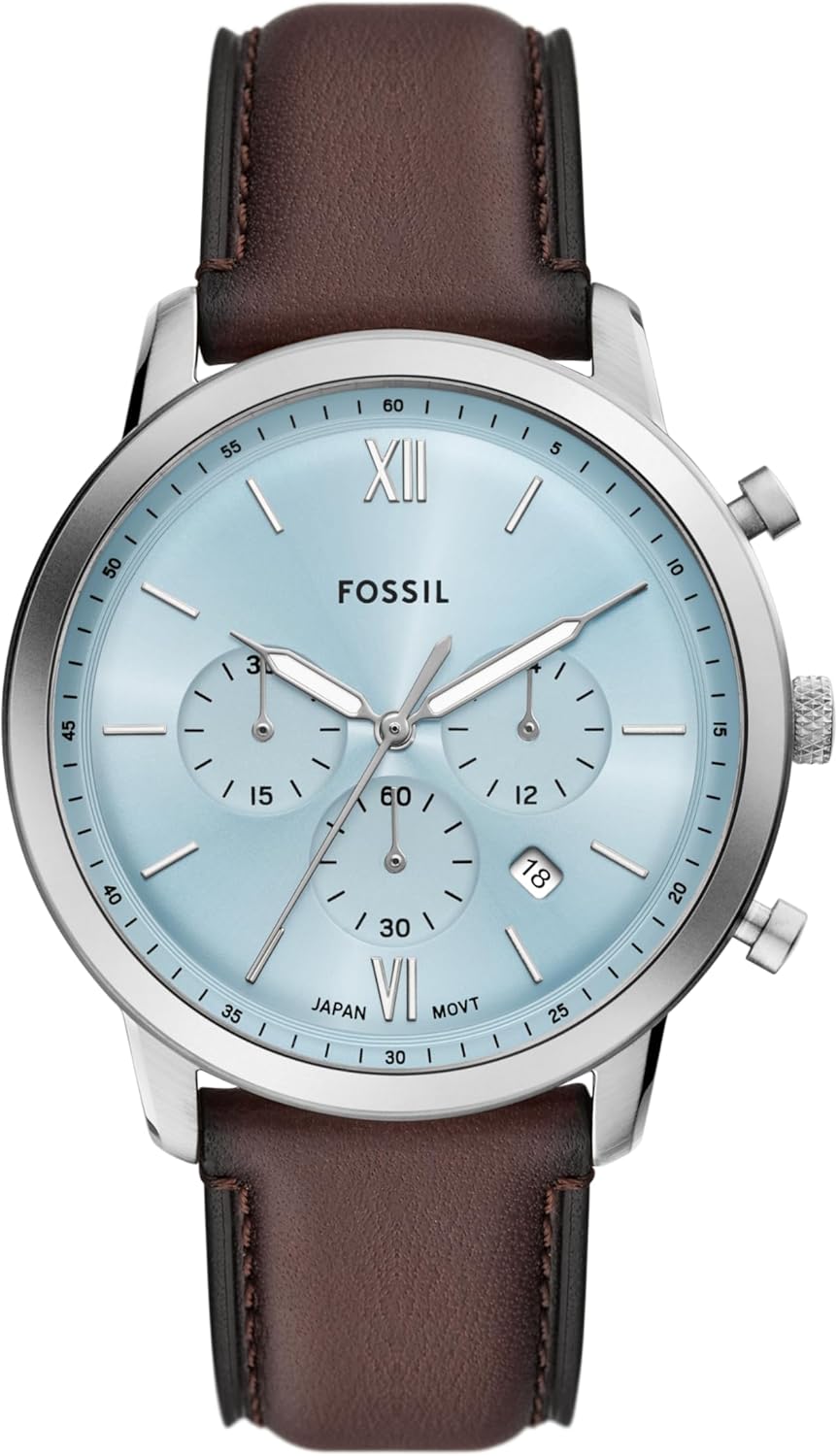 Fossil Men's Neutra Quartz Chronograph Watch with Leather Band