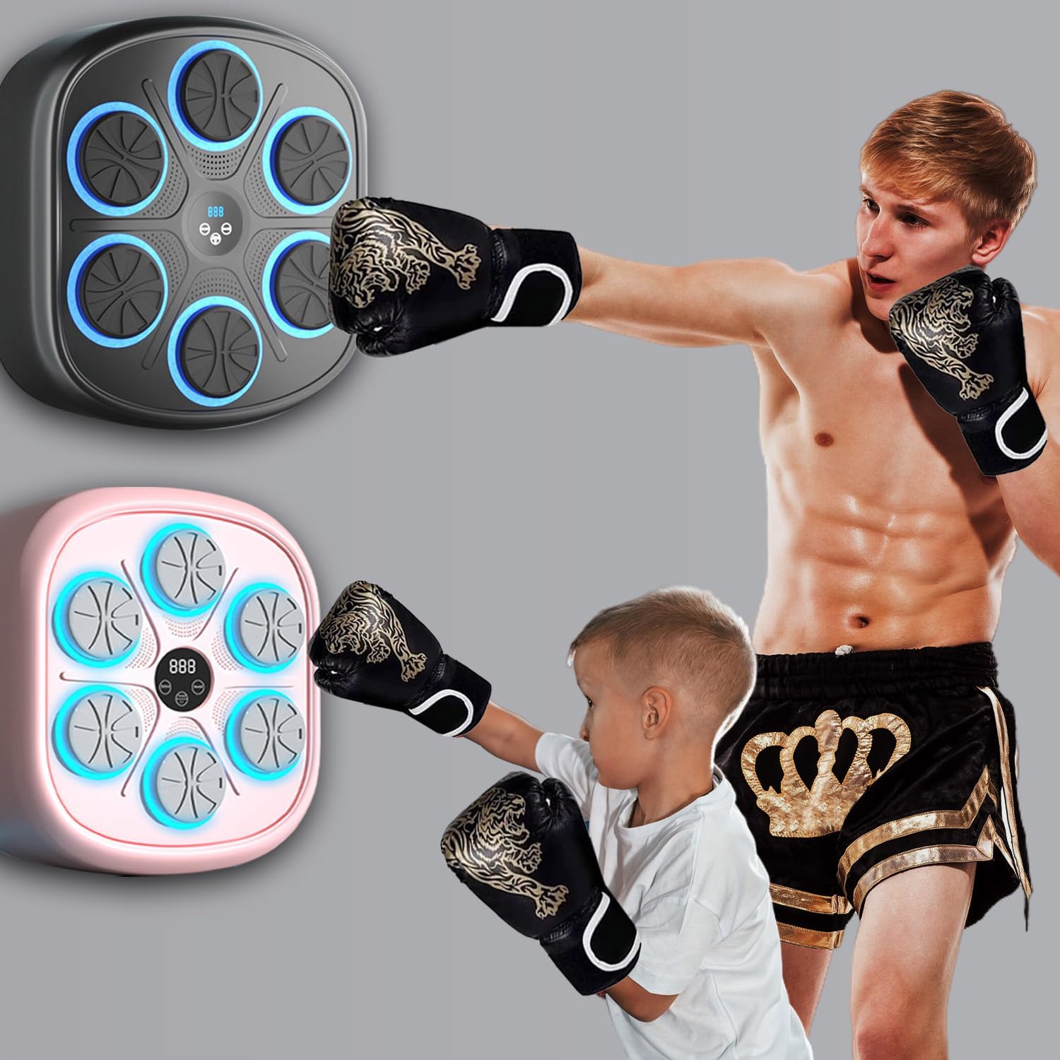 MEGELIN Wall-Mounted Music Boxing: 9 Modes, For Home & Gym