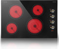Karinear Electric Cooktop 30 in 4-Burner Ceramic Cooktop - Powerful