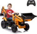 24V JCB Ride on Excavator for Big Kids - 3-in-1 Ride, Remote Control