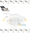 6 in Gimbal LED Recessed Wafer Light 12 Pack - Adjustable Eyeball