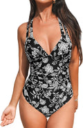 CUPSHE Women's One Piece Tummy Control Tie Dye Swimsuit - Deep V