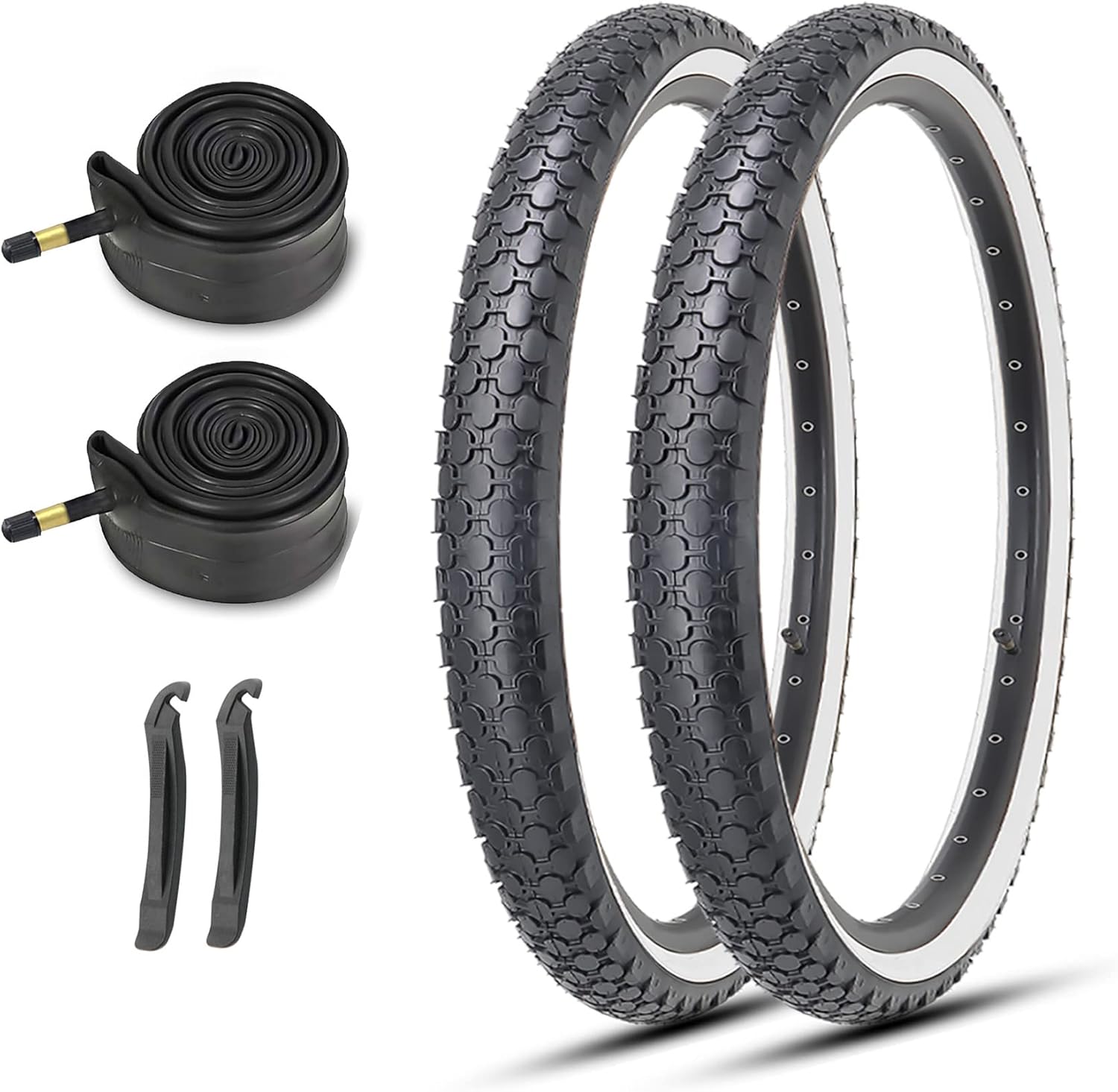 MOHEGIA 24/26 Inch Cruiser Bike Tires Set for Smooth Rides