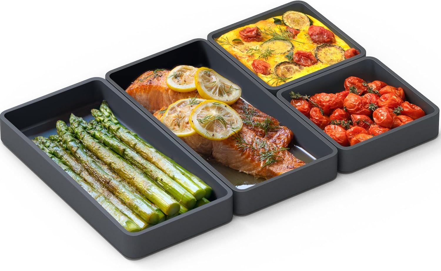 Cheat Sheets Silicone Sheet Pan Dividers for Easy Cooking