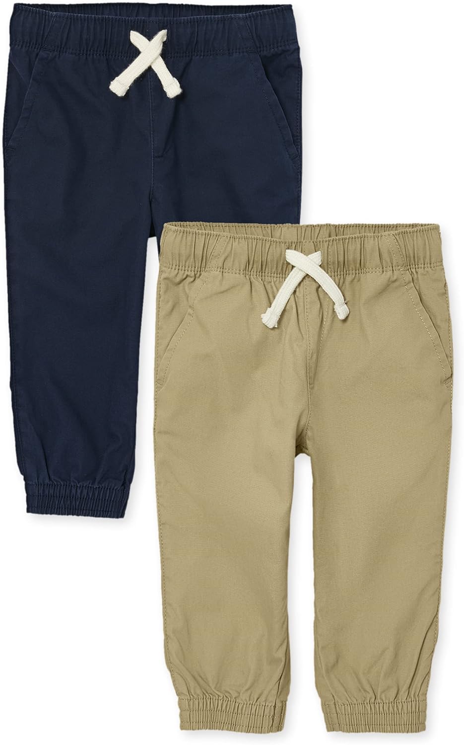 Toddler Stretch Pull on Jogger Pants Multipack for Kids Comfort