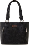 Wrangler Distressed Tote Bag for Women - Western Multi Pocket Tote