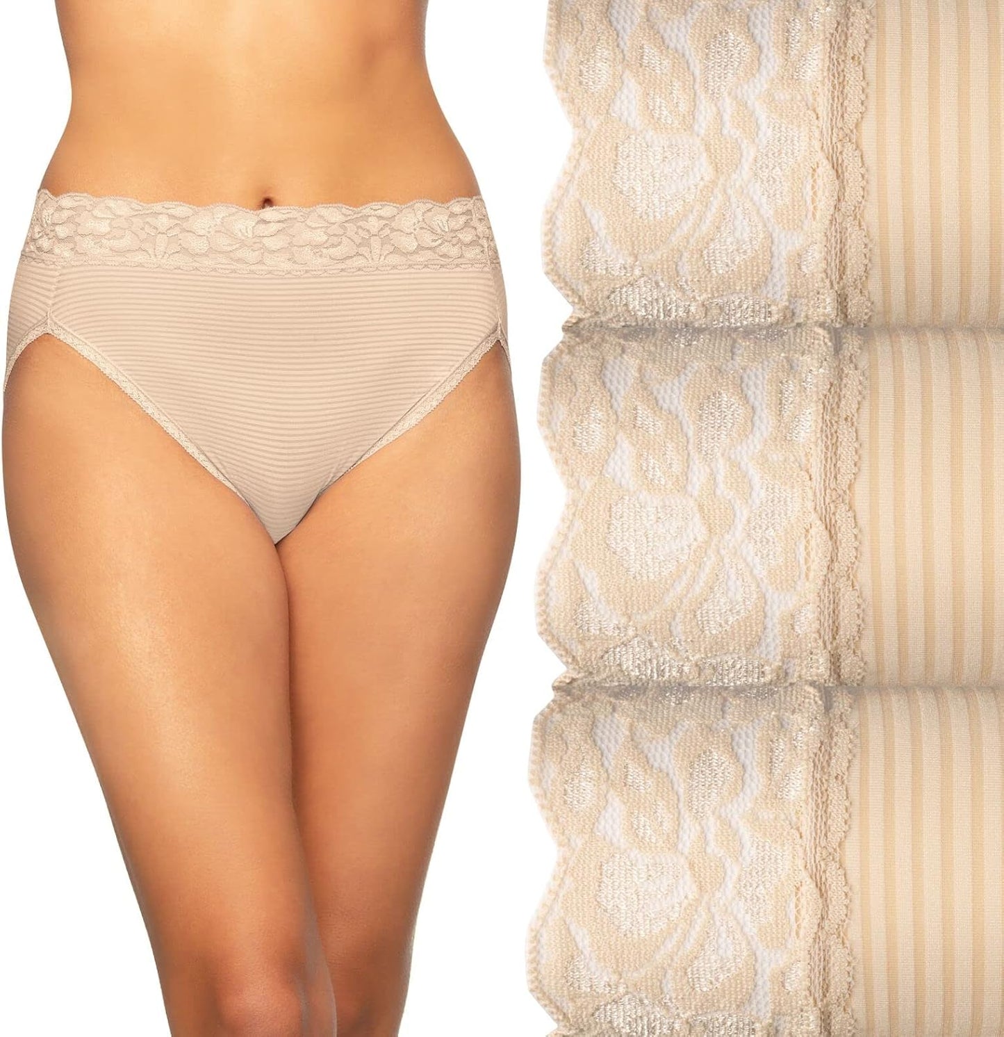 Vanity Fair Womens Flattering Lace Panties for Comfort & Style