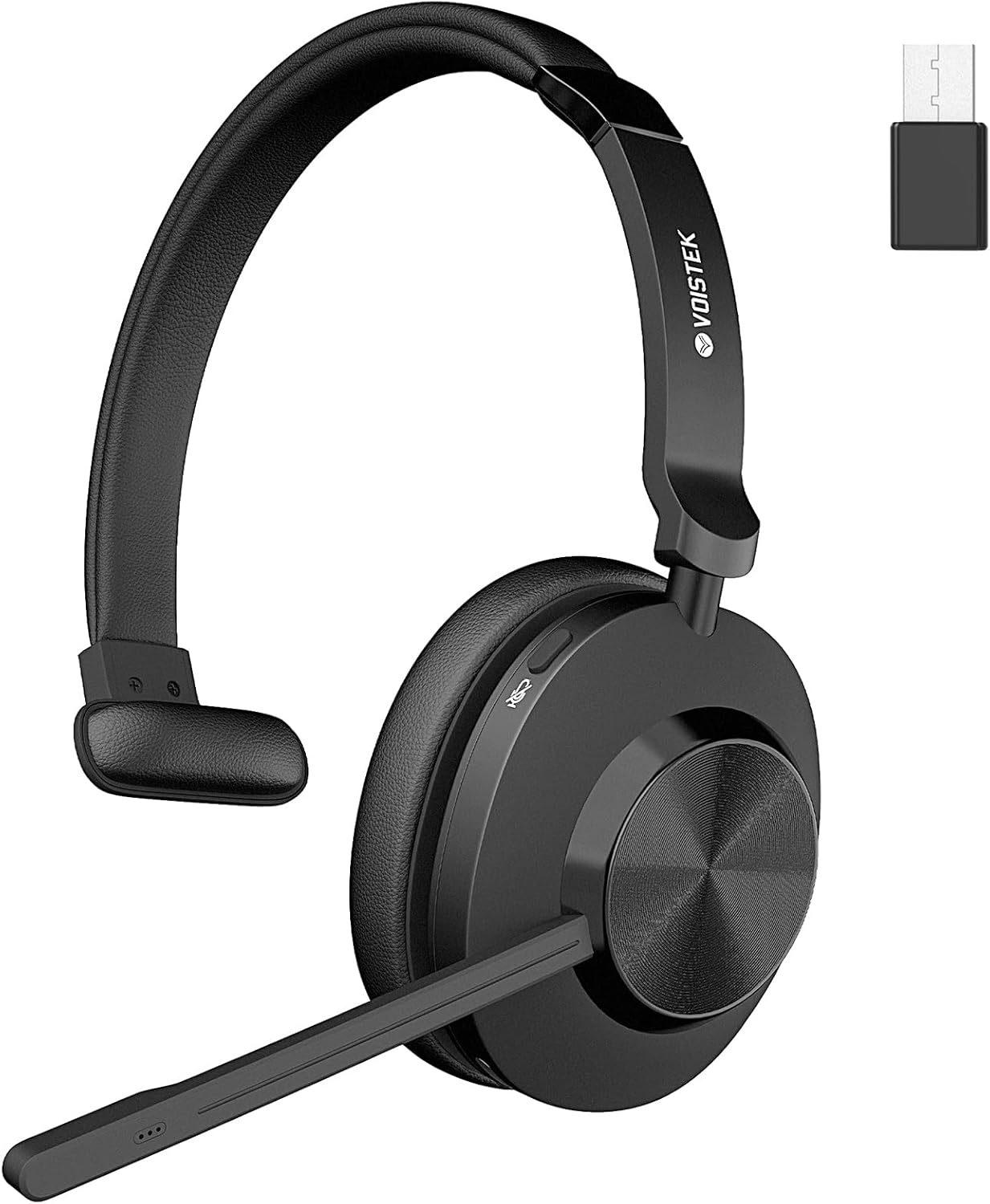 Wireless Headset with Mic for Work - Bluetooth Noise Cancelling