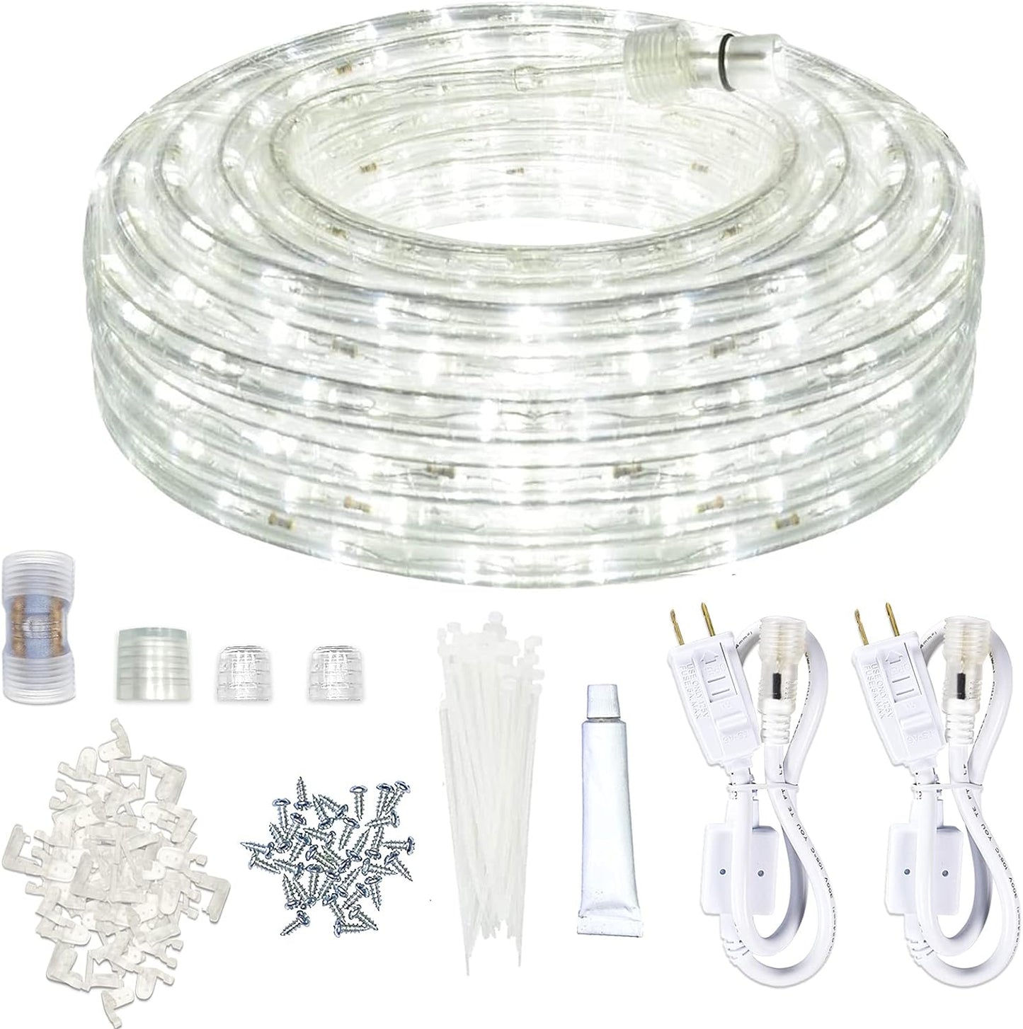 SURNIE 50FT Waterproof LED Rope Lights for Outdoor Decor
