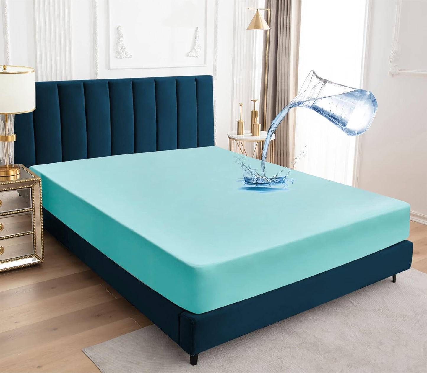 Sufdari Waterproof California King Mattress Protector for Comfort