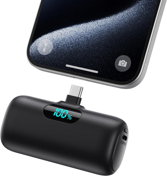 5000mAh USB C Power Bank - Fast Charge Any Device!