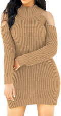 Stylish Off Shoulder Sweater Dress for Women in Casual Design