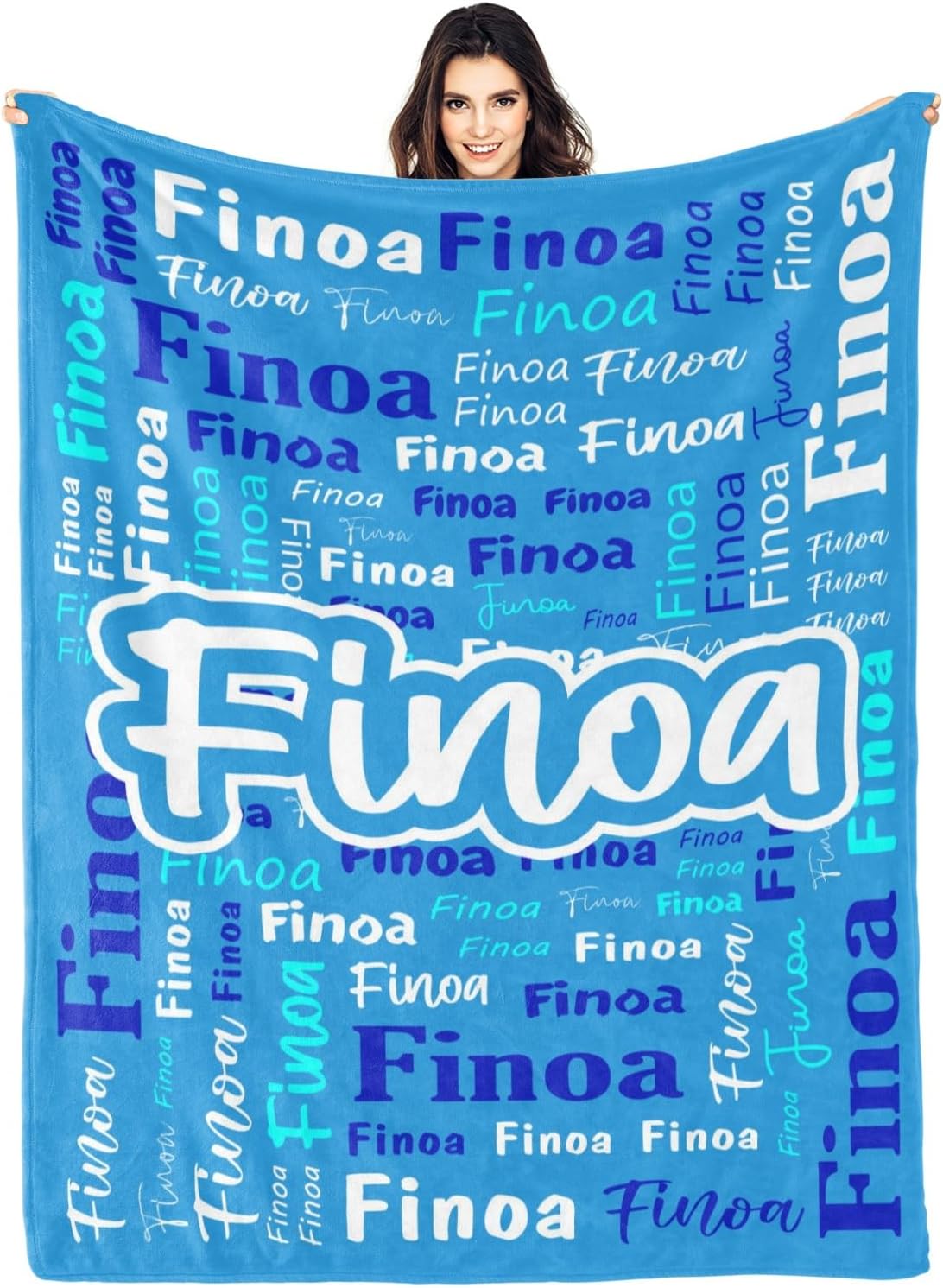 Personalized Custom Blanket with Name for Kids and Adults